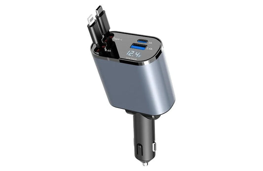 4-in-1 Retractable Car Charger