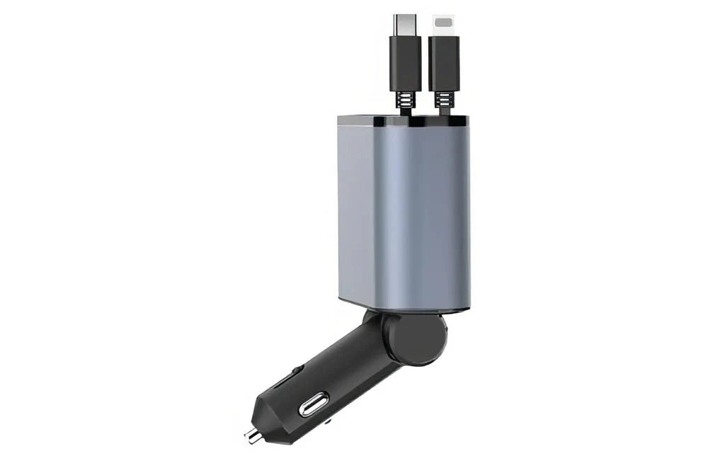 4-in-1 Retractable Car Charger